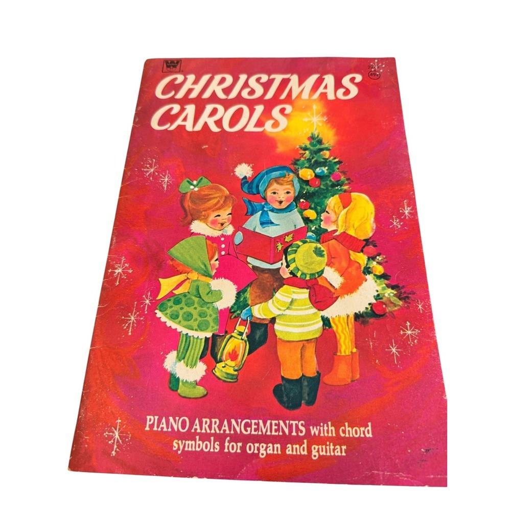 Vintage 1957 Whitman Christmas Carols Book Piano,Organ,Guitar Arrangements